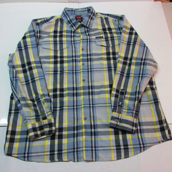 Wrangler Men's Regular Fit Plaid Long Sleeve Button-Down Shirt Size 2XL - Picture 1 of 4